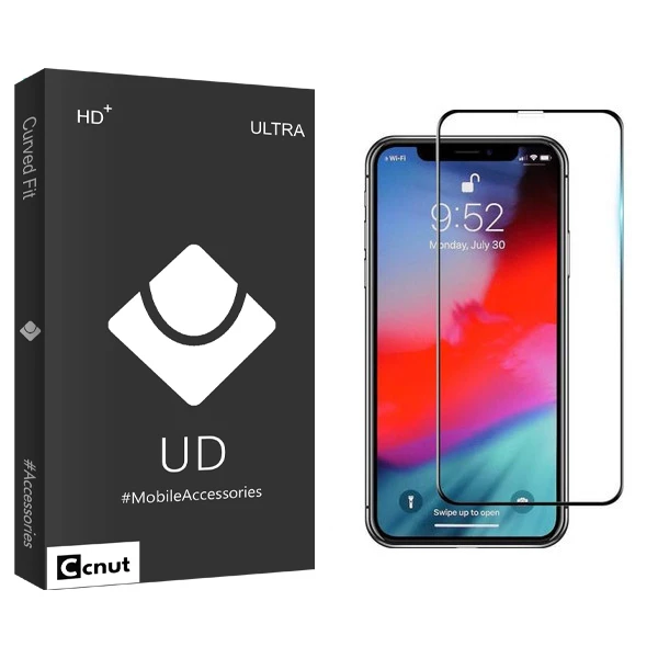 محافظ صفحه نمایش کوکونات مدل UD Black مناسب برای گوشی موبایل اپل iphone xr