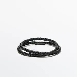 دستبند مردانه ماسیمو دوتی مدل DOUBLE PLAIT