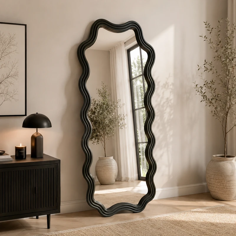 آینه قدی الف مدل موجان کد 80_180