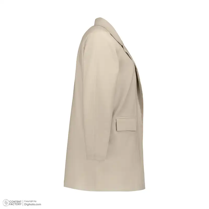 مانتو کتی زنانه دیجی استایل اسنشیال مدل cce-14 رنگ کرم
