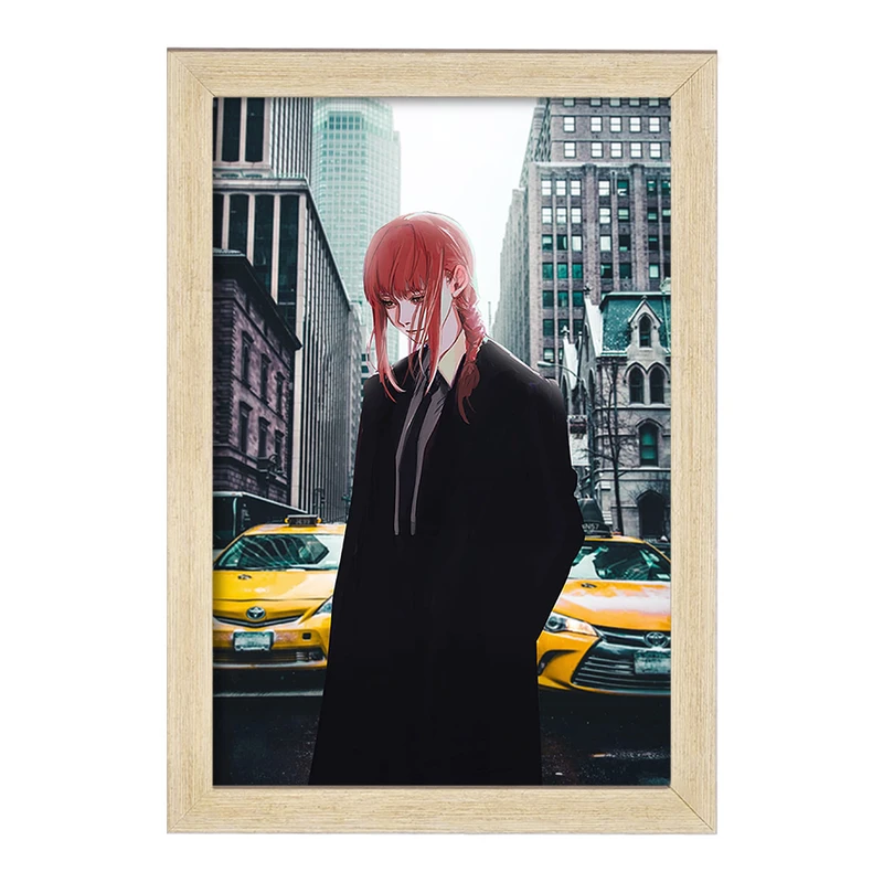 تابلو خندالو مدل ماکیما انیمه مرد اره ای Chainsaw Man  کد 17995