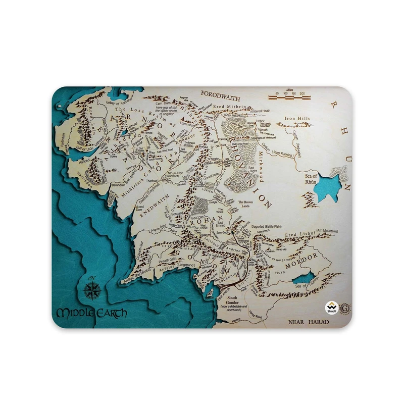 ماوس پد شادیت مدل نقشه کد1036 سایز 24*19 سانتی متر