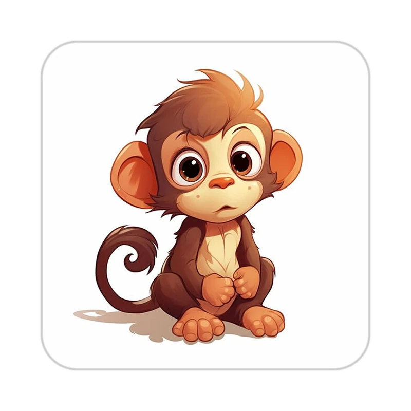 زیر لیوانی کاکتی طرح حیوانات کارتونی مدل mp28240