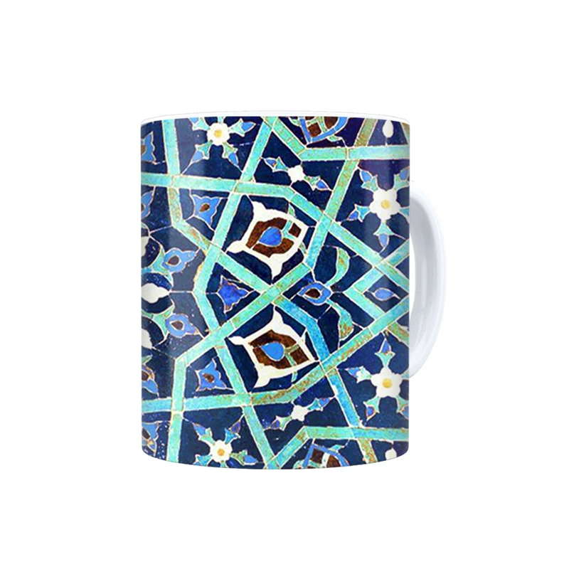 ماگ ترمه طراحان ایده مدل کاشی فیروزه کد trm527