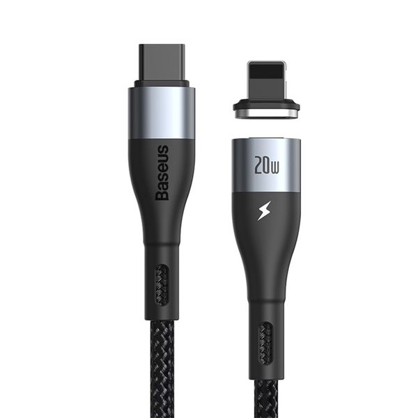 کابل تبدیل مغناطیسی USB-C به لایتنینگ باسئوس مدل CATLXC-01 طول 1 متر کابل تبدیل مغناطیسی USB-C به لایتنینگ باسئوس مدل CATLXC-01 طول 1 متر