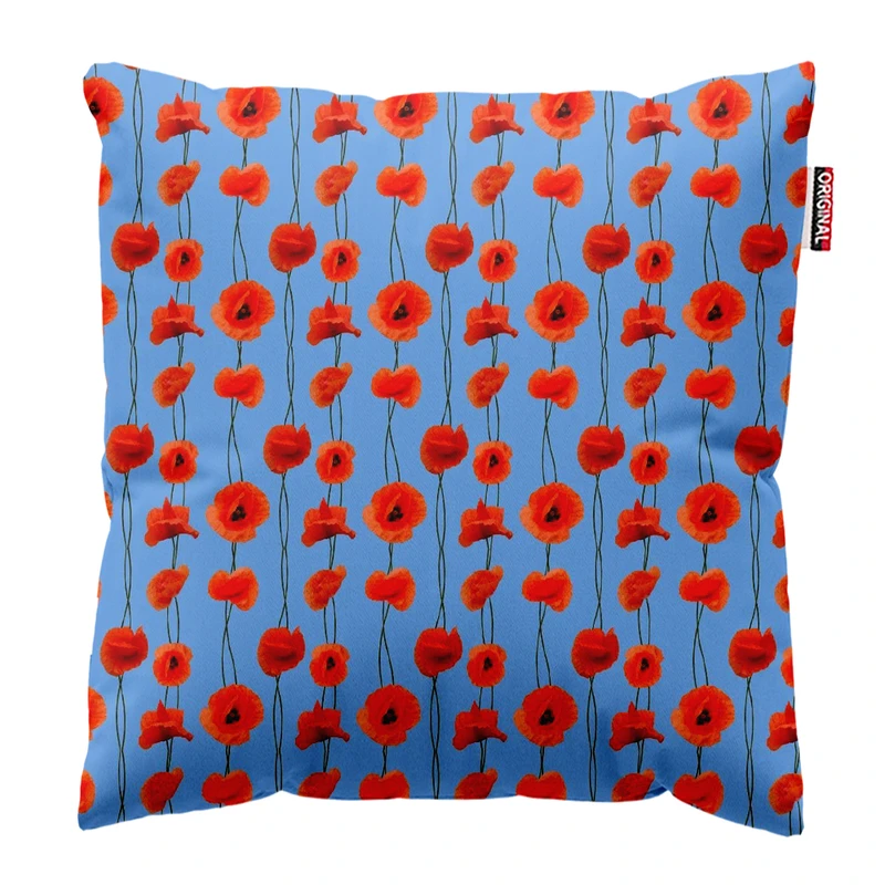  کوسن پاد آفرین طرح گل کد 3568 سایز 30*30 سانتی متر