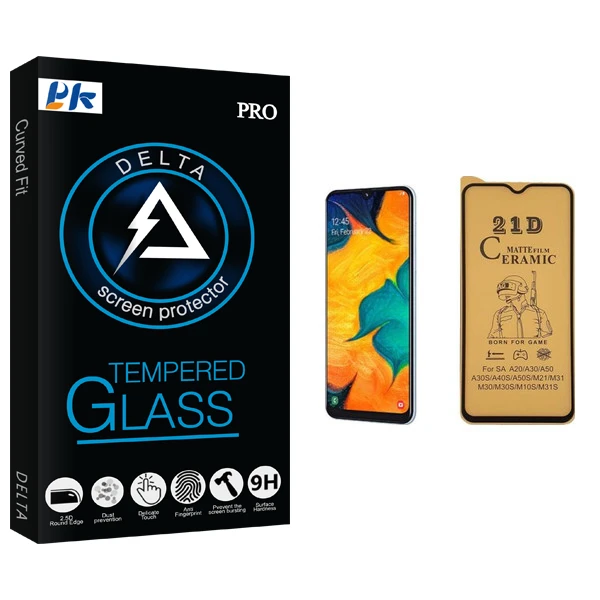 محافظ صفحه نمایش سرامیکی پی کی مدل Delta Glass مناسب برای گوشی موبایل سامسونگ Galaxy A30
