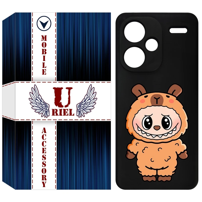 کاور یوریل قاب مدل KSH کد 110 طرح عروسک لبوبو مناسب برای گوشی موبایل شیائومی Redmi Note 13 Pro Plus