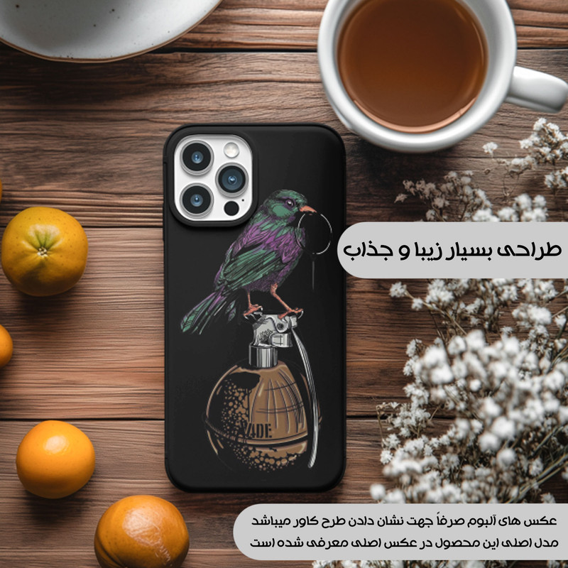 کاور یوریل مدل KSH کد 31 طرح پرنده مناسب برای گوشی موبایل تکنو Spark 20 / Spark Go 2024