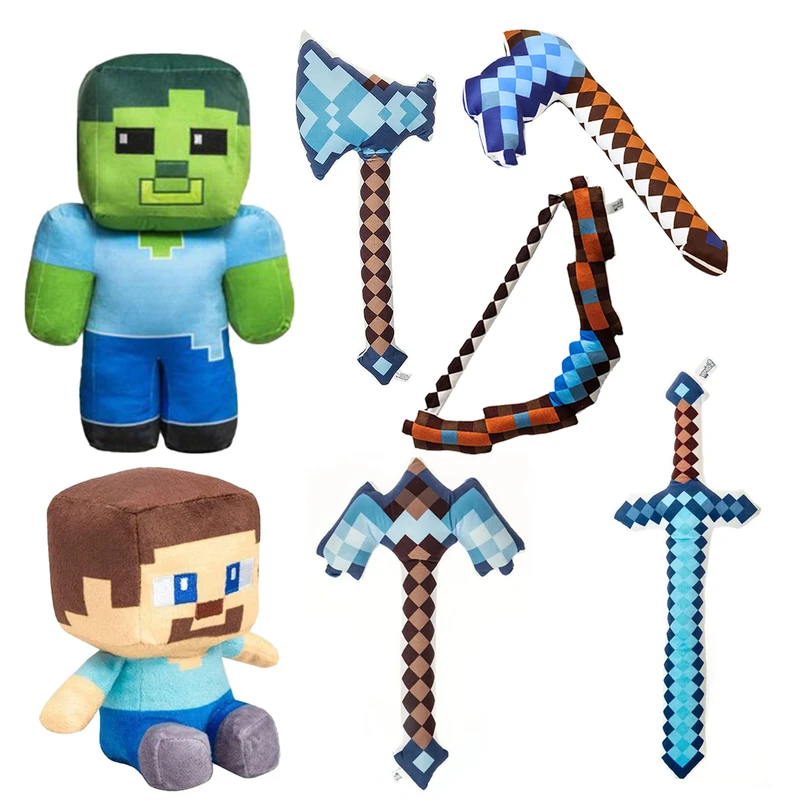عروسک مدل ماینکرافت کد monitoys7700 مجموعه 7 عددی