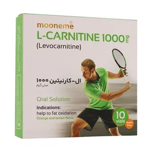 ویال خوراکی ال کارنیتین مونم اکسیر آفرین آریا - 1000 میلی گرم بسته 10 عددی