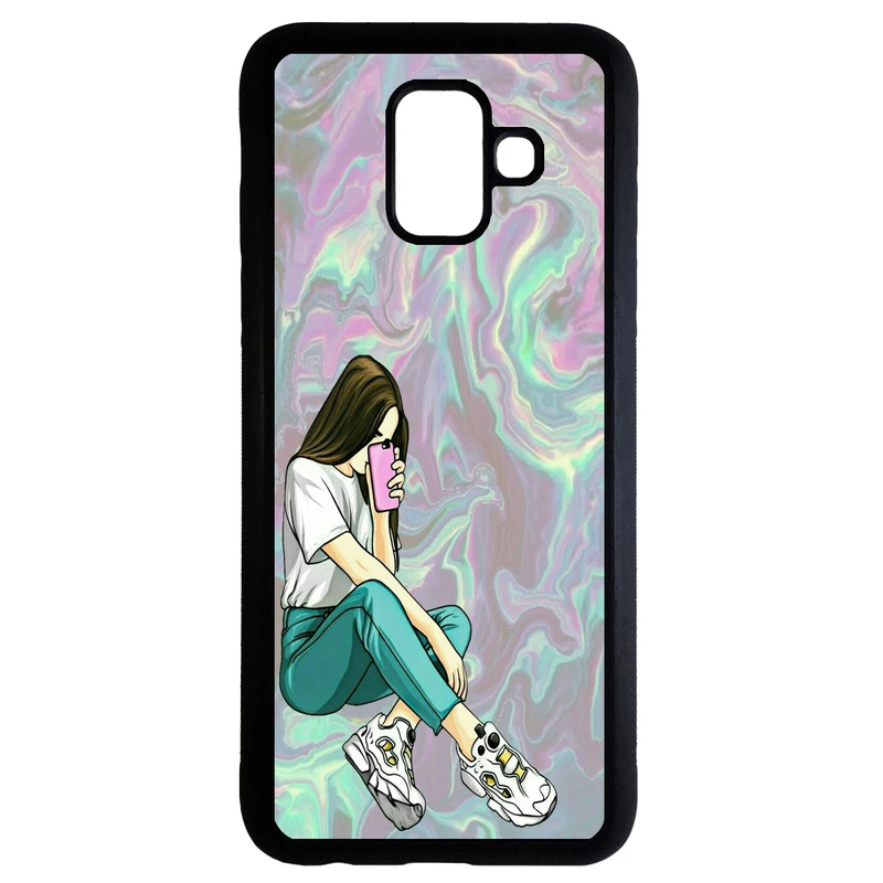 کاور طرح دخترانه کد 9392 مناسب برای گوشی موبایل سامسونگ galaxy a8 2018