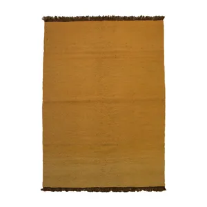 گلیم دستباف دو و نیم متری فرش چمن رخ مدل مدرن کد 261094