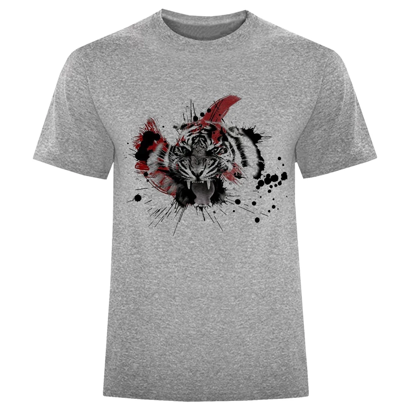 تی شرت آستین کوتاه مردانه مدل ببر D430