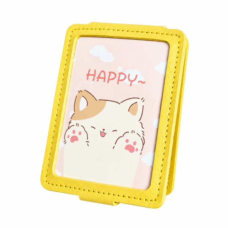 آینه آرایشی تاشو جیبی طرح HAPPY