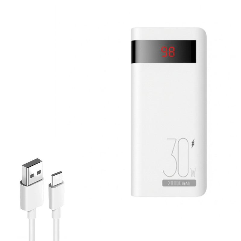 پاوربانک 27 وات مدل PS6 ظرفیت 20000 میلی آمپر ساعت به همراه کابل USB-C