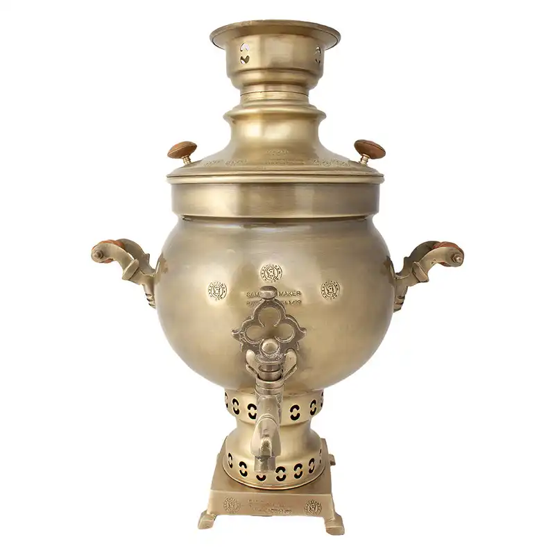 سماور ذغالی برنجی مدل آنتیک