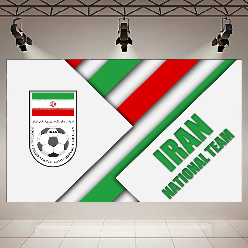 تابلو بوم طرح پرچم مدل لوگوی تیم ملی فوتبال ایران کد AR2351