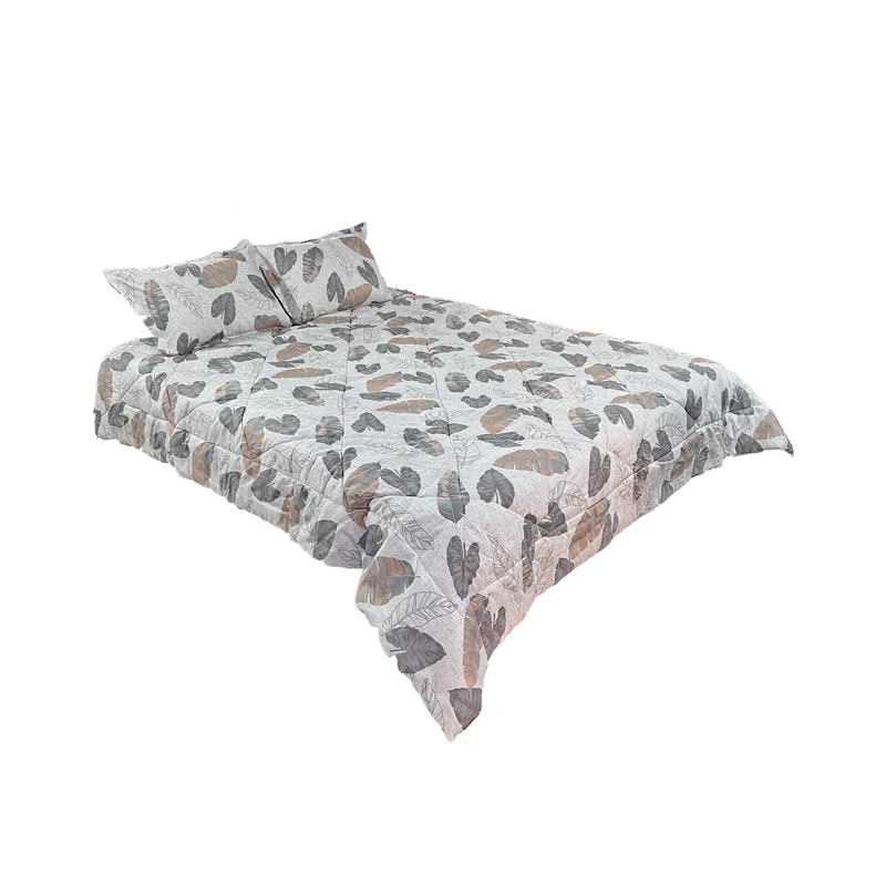 سرویس ملحفه مدل برگ دو نفره چهار تکه