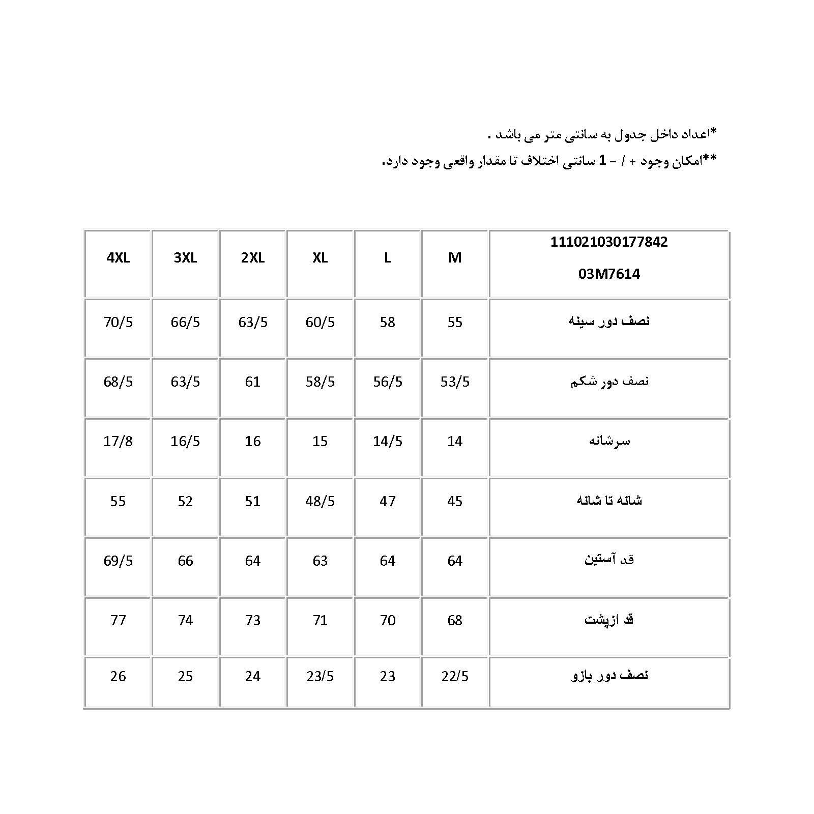 کاپشن مردانه پاتن جامه مدل 111021030177402  -  - 8