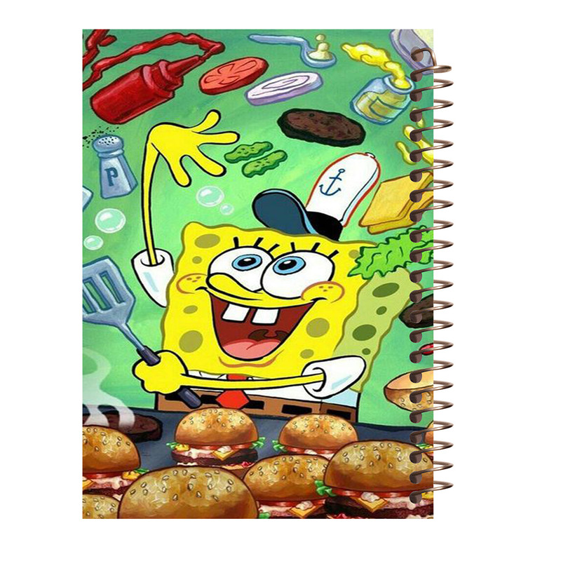 دفتر مشق 80 برگ طرح باب اسفنجی کد J354