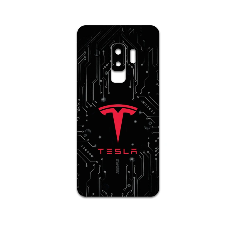 برچسب پوششی ماهوت مدل TESLA-Motors مناسب برای گوشی موبایل سامسونگ Galaxy S9 Plus