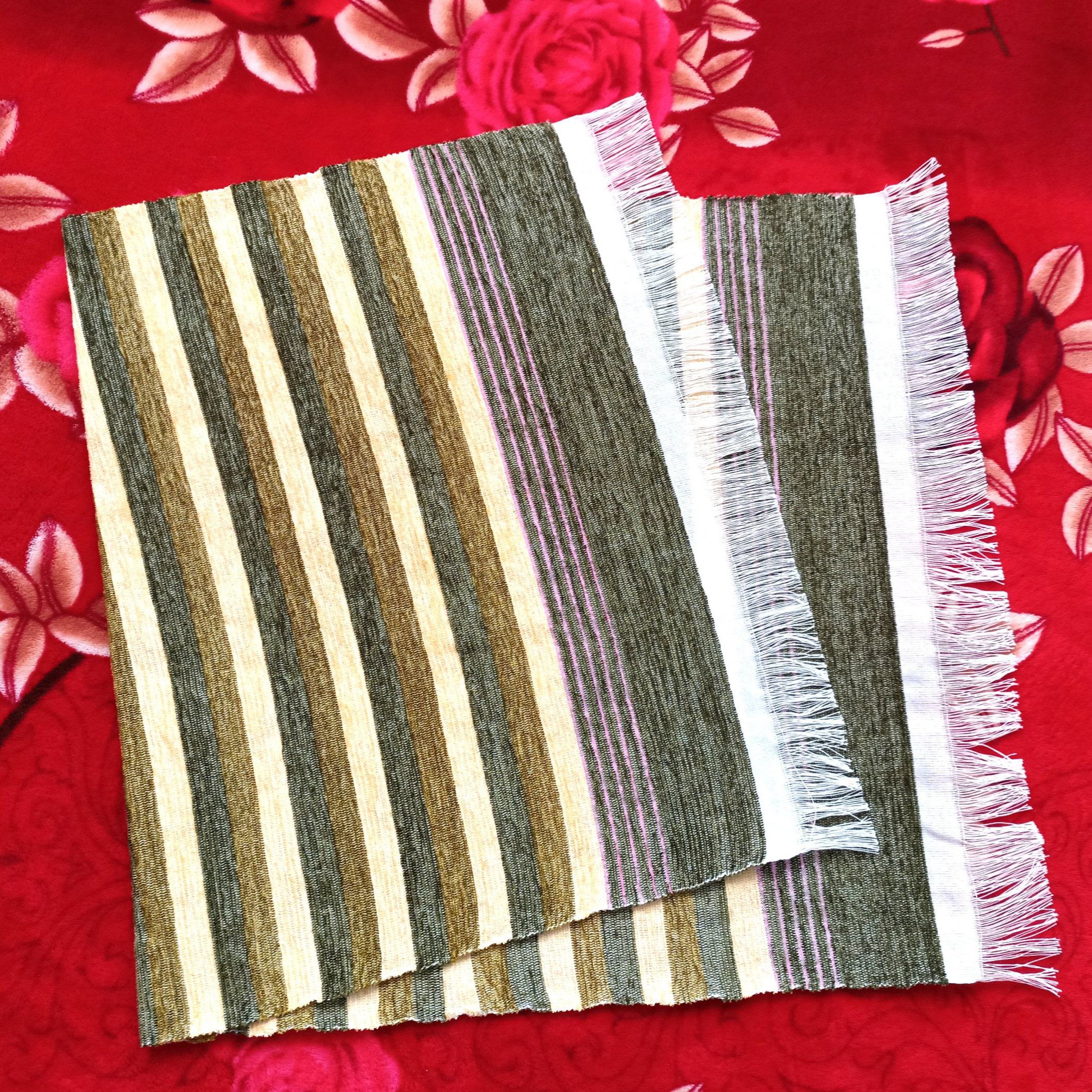 حوله محلی سنتی مدل دستبافت مخمل کد 22  بسته 3 عددی