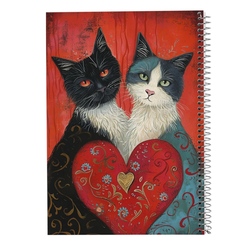 دفتر شطرنجی 50 برگ مدوپد مدل عاشقانه love کد DF14120