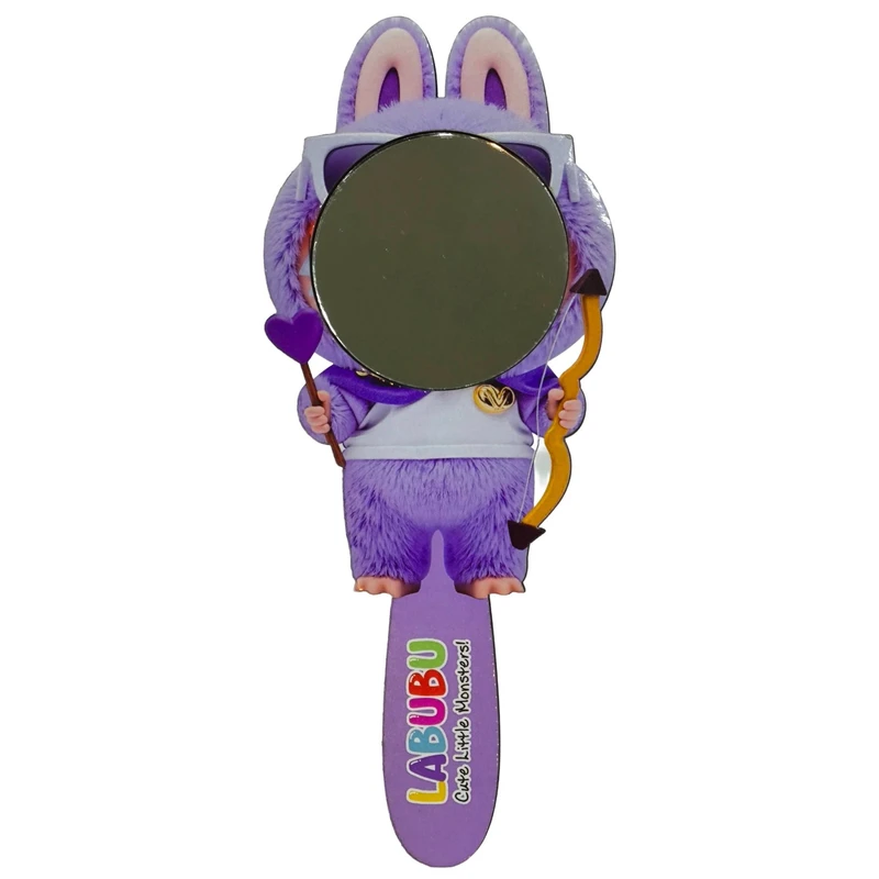 آینه آرایشی دسته دار مدل لبوبو عینکی کد333