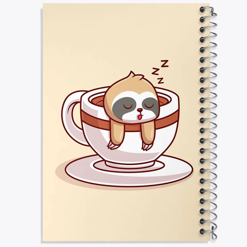 دفتر نقاشی 50 برگ خندالو مدل تنبل کد 26197