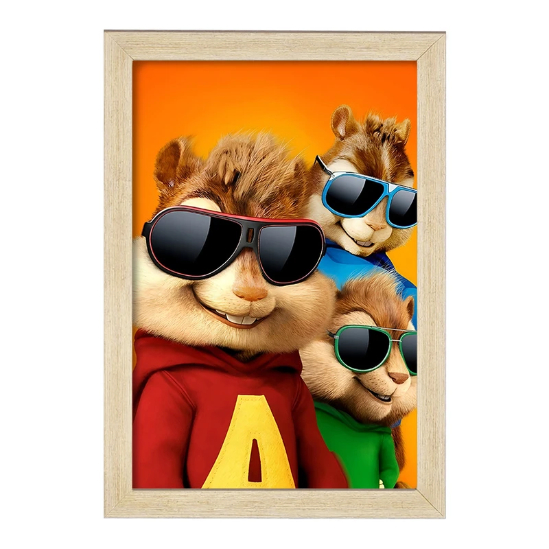 تابلو خندالو مدل آلوین و سنجاب ها کد F8323