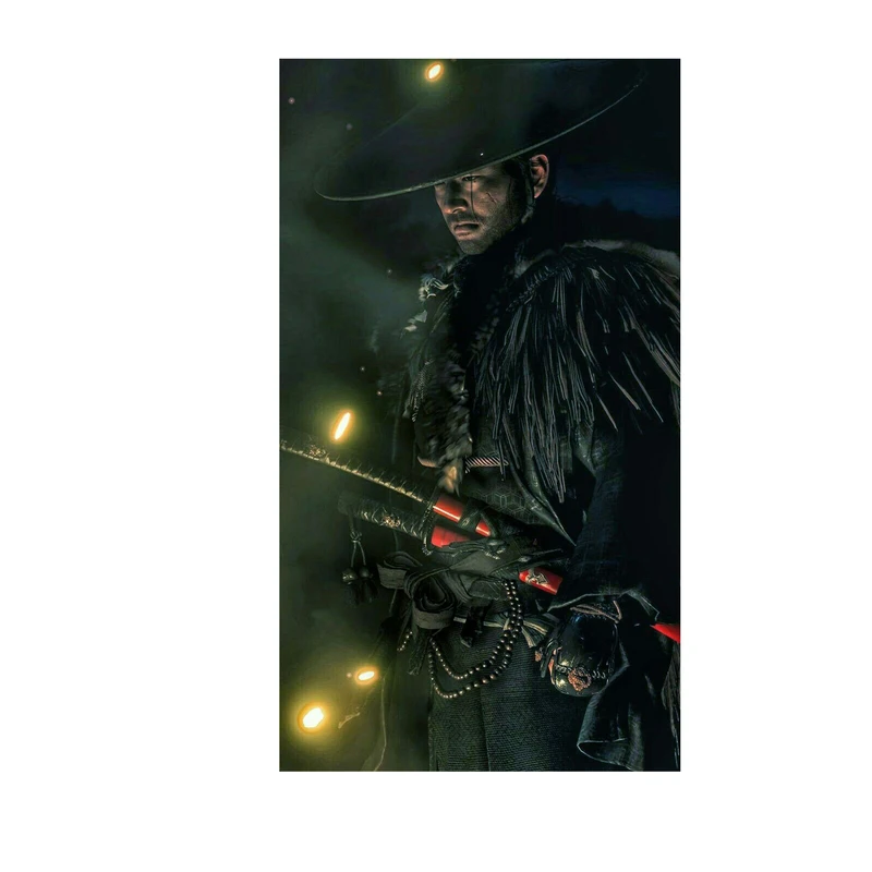 استیکر لپ تاپ و موبایل مدل بازی طرح شبح تسوشیما Ghost of Tsushima کد 4199