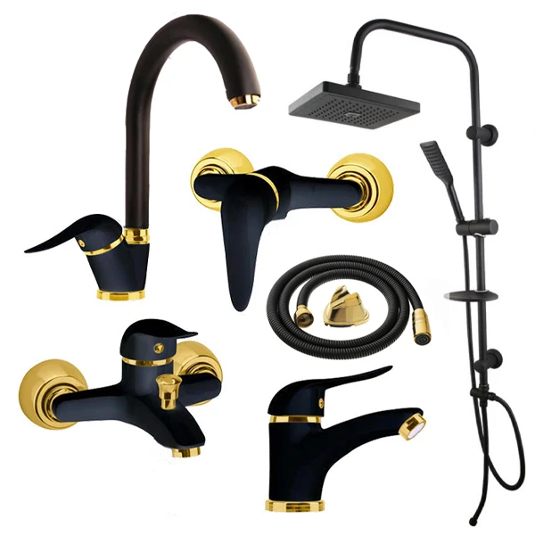 ست شیرآلات شیرالات بهداشتی و ساختمانی توفیق مدل اوج پلاس مجموعه 6 عددی