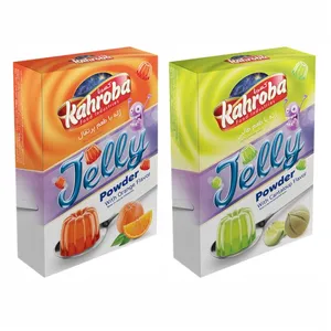 پودر ژله پرتقال و طالبی کهربا - 100 گرم مجموعه 2 عددی