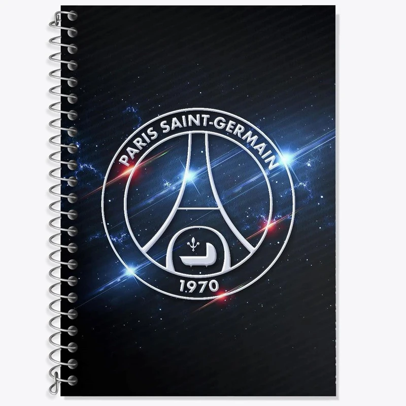 دفتر زبان 50 برگ خندالو مدل دو خط طرح باشگاه پاری سن ژرمن کد 26896