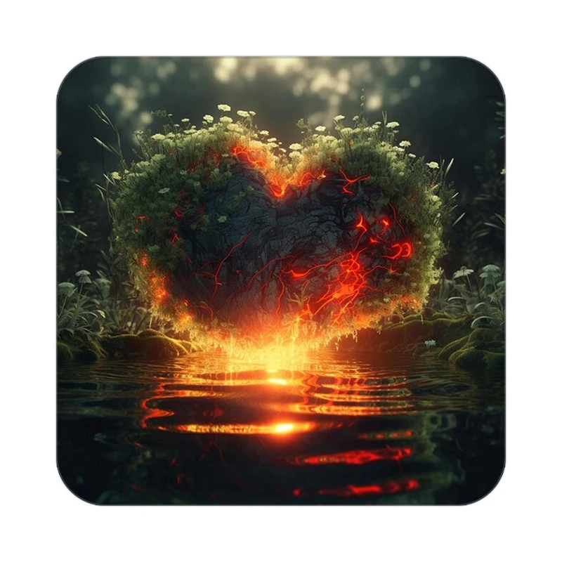 زیر لیوانی کاکتی مدل عاشقانه کد mp11874