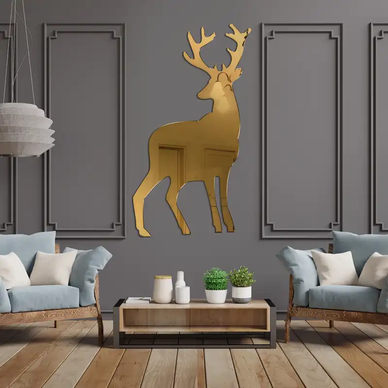 آینه پلکسی گلس مدل گوزن کد A2