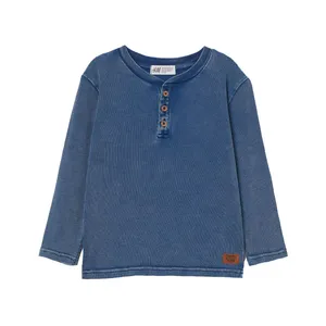 تی شرت آستین بلند پسرانه اچ اند ام مدل 02 کد 3418