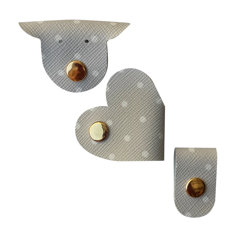     جمع کننده سیم هندزفری طرح خال خالی مدل H-114 مجموعه 3 عددی