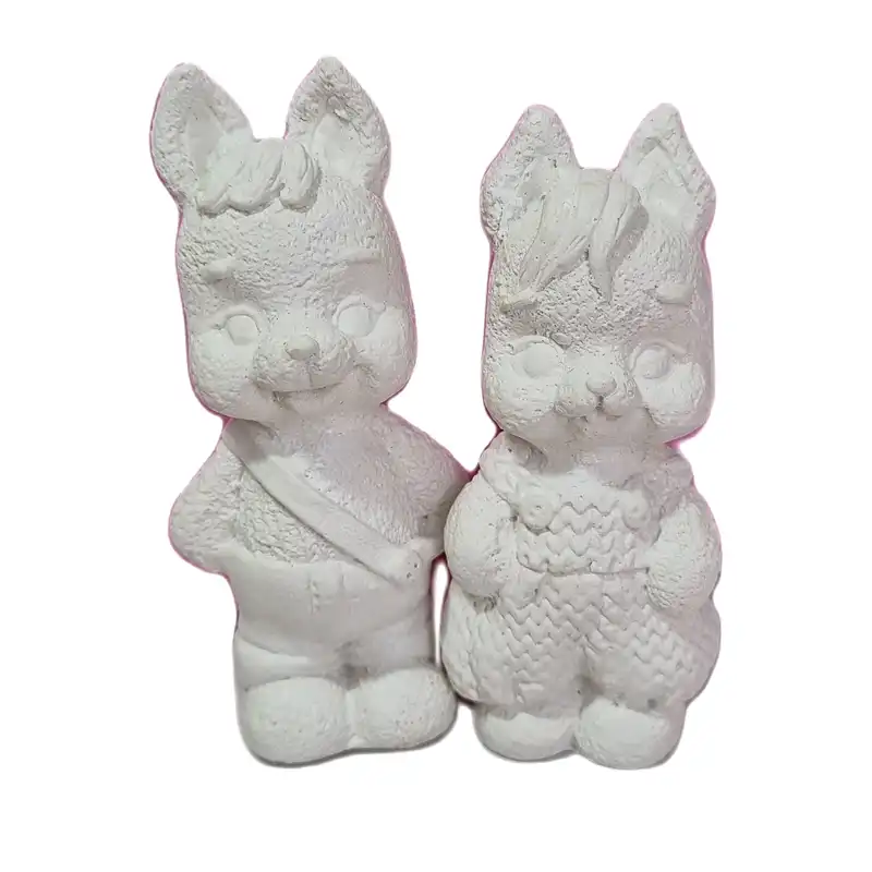 قالب شمع مدل خرگوش دختر و پسر بسته 2 عددی