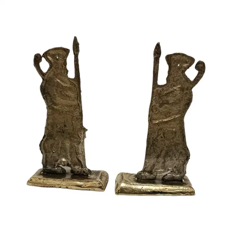 دکوری برنجی مدل سرباز هخامنشی کد H-1150 مجموعه 2 عددی