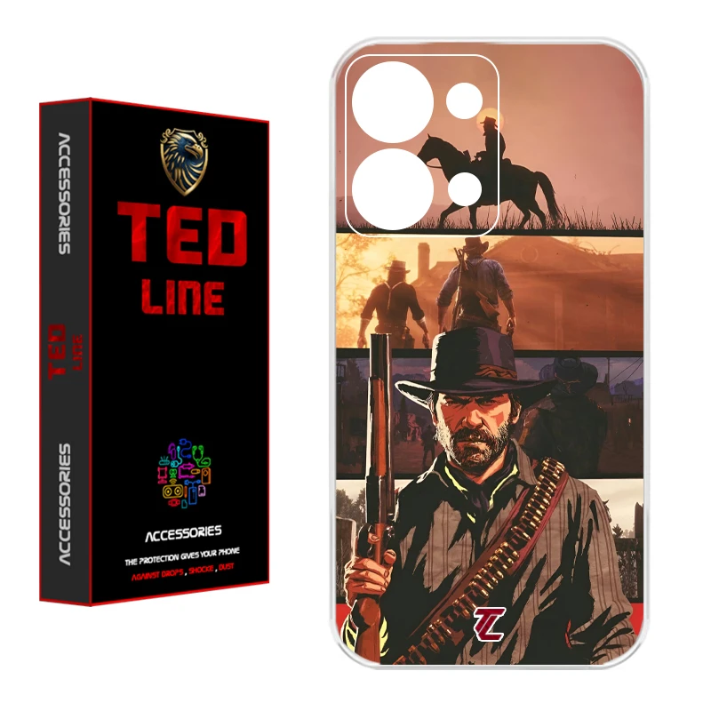 کاور تدلاین طرح رد دد ریدمپشن کد 1201 مناسب برای گوشی موبایل شیائومی Redmi Note 13 4G