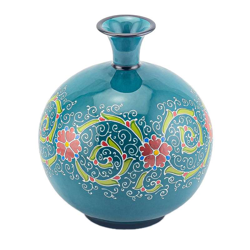 گلدان سفالی مدل توپی
