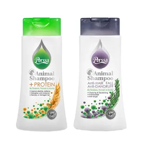 شامپو ضد ریزش و پروتئینه مو حیوانات پرسا مدل 01 وزن 500 گرم مجموعه 2 عددی