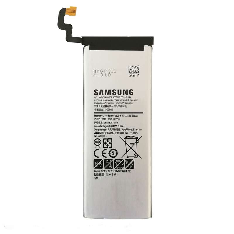 باتری موبایل مدل EB-BN920ABE ظرفیت 3000 میلی آمپرساعت مناسب برای گوشی موبایل سامسونگ Galaxy Note5