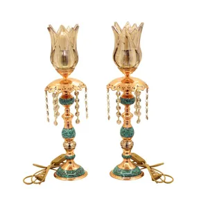 شمعدان فیروزه کوبی مسی آرتکو کد 03 بسته 2 عددی