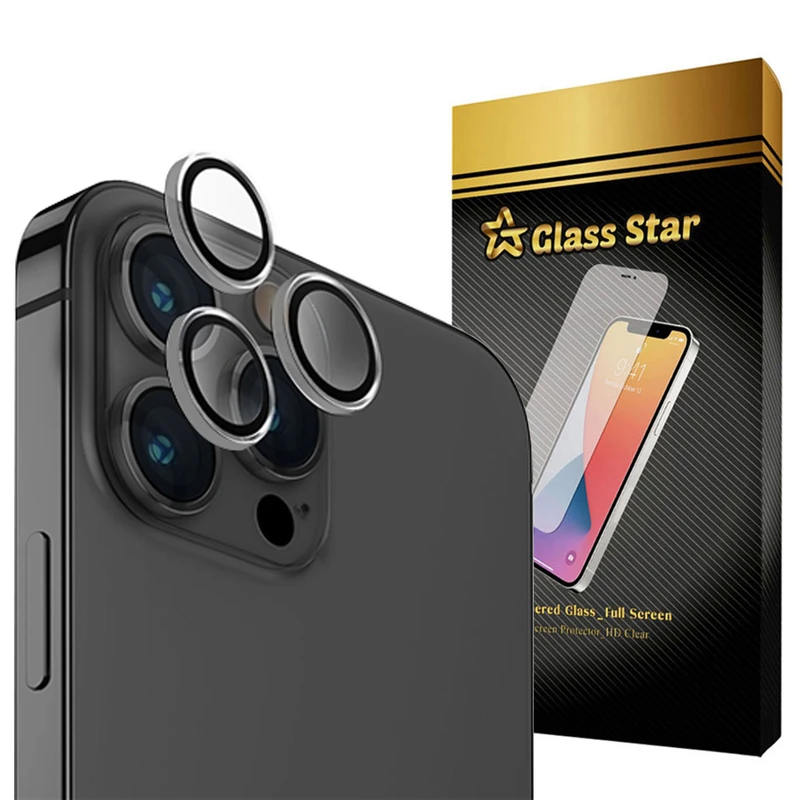 محافظ لنز دوربین گلس استار مدل RINIPS مناسب برای گوشی موبایل اپل iPhone 15 Pro Max
