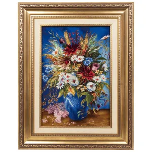 تابلو فرش دستباف سی پرشیا مدل گل در گلدان کد 902738