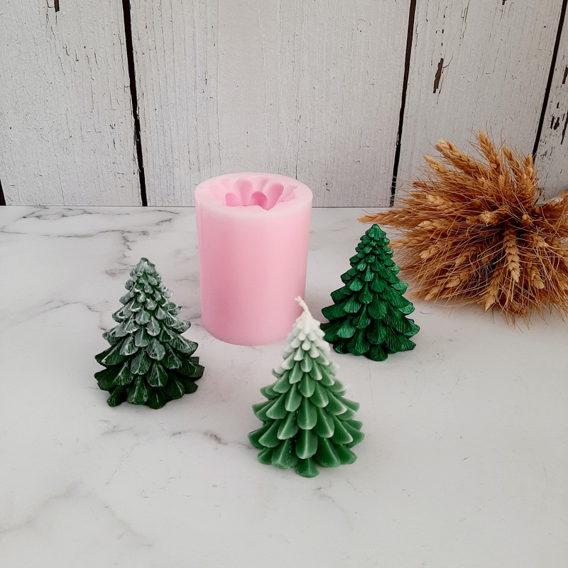 قالب شمع مدل درخت کاج قالب شمع مدل درخت کاج