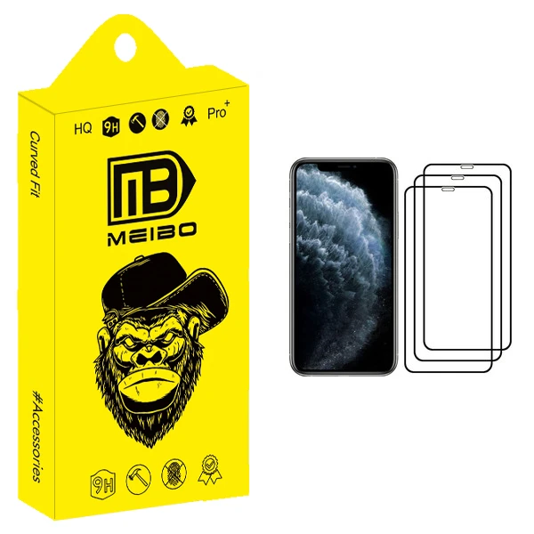 محافظ صفحه نمایش میبو مدل +MHD مناسب برای گوشی موبایل اپل iPhone 11 Pro بسته سه عددی